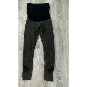Beyond The Bump Maternity XS Green‎ Leggings Over Belly Polyester